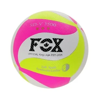 توپ والیبال FOX رنگ صورتی زرد